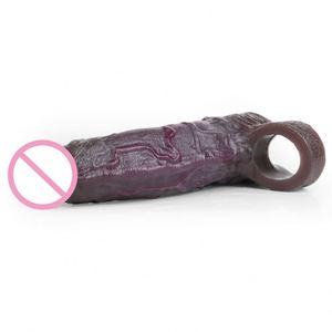 Factory Direct Penis Sleeve Supplier Reusable Silicone Male Enhancement Sleeve for Men - Product Image 2