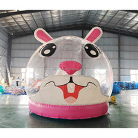 Nouveau design, directement de l'usine : Château gonflable commercial en PVC sur le thème du lapin pour enfants, maison de rebond gonflable personnalisable à vendre