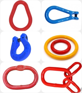 Ensemble de maillons en acier rouge forgé G100 G80, sous-ensemble, revêtement en poudre, boîte en carton pour levage de charges - Product Image 5