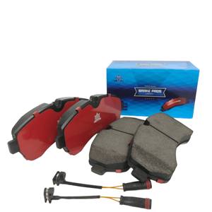 Plaquettes de frein arrière semi-métalliques à faible teneur en métal, prix de gros, pour Ford Mustang <span class=keywords><strong>Shelby</strong></span> <span class=keywords><strong>GT500</strong></span> Mach E Tesla <span class=keywords><strong>Dodge</strong></span> AUDI VW - Product Image 1
