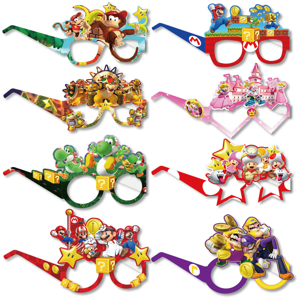 Lunettes Mario 8pcs