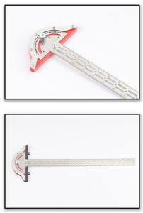 정확한 측정을위한 모든 각도 각도기 도구 목공 가장자리 게이지 스케일 눈금자 - Product Image 5