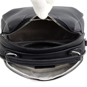 Nouvelle mode pour femmes grande capacité sangle unique fermeture à glissière en cuir Polyester PU sac à bandoulière géométrique sac à main pour femmes - Product Image 4