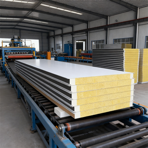 Revêtement mural extérieur en acier, panneaux sandwich ignifuges en polyuréthane/EPS/<span class=keywords><strong>polystyrène</strong></span>/PU/PIR/PUR/Puf/<span class=keywords><strong>laine</strong></span> <span class=keywords><strong>de</strong></span> <span class=keywords><strong>roche</strong></span> - Product Image 6