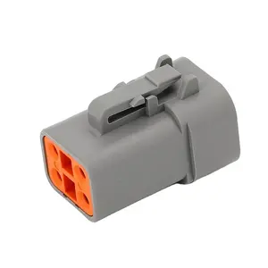 Deutsch DTP06-4S DTP Series Wire-to-Wire, 4 Position, Auto Connector Waterproof Gray connector DTP06-4S