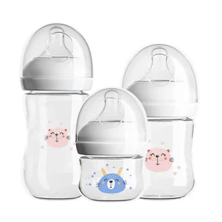 240ML 8OZ Milk Bottle for Baby Feeding Bottle PP Technology Garrafa de água de baixo preço para o cartão do cabide do bebê