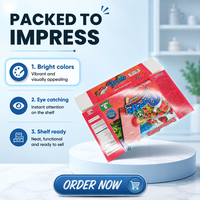 Emballage alimentaire de boîte en carton de popsicle de papier kraft personnalisée avec le revêtement UV options d'impression de gaufrage de stratification mate et brillante