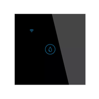 Interrupteur intelligent Wi-Fi mural tactile Tuya 40A pour chaudière, climatisation et chauffe-eau, compatible Alexa, avec commande vocale et minuterie, pour UE/Royaume-Uni