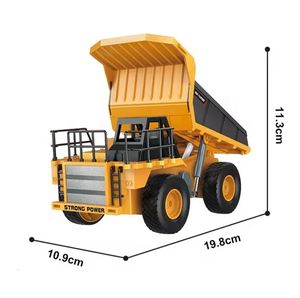 Camion à benne basculante semi-alliage de simulation RC 9CH 1/24 SJY-13555 prêt à rouler, véhicule d'ingénierie radiocommandé pour intérieur/extérieur - Product Image 4