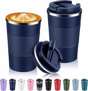 แก้วกาแฟแบบพกพาสแตนเลสสตีลขนาด 14 ออนซ์ พร้อมฝาปิดแบบ Fip จากโรงงาน - Product Image 6