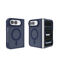 Étui de téléphone magnétique pliable mat et respectueux de la peau pour iPhone Duo, coque de protection anti-chute, vente en gros