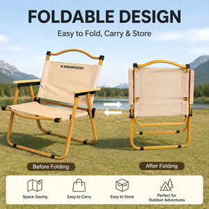 Chaise de camping pliable portable en stock en Pologne, capacité de charge 200 kg, chaise Kermit, livraison directe UE, tissu Oxford - Product Image 4