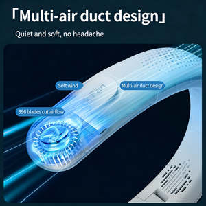 Ventilador de Cuello Plegable sin Aspas, Mini Ventilador Portátil Recargable, Ventilador Deportivo sin Aspas de 2400mAh, Ventilador Personal de Cuello para el Verano - Product Image 6