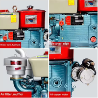 Motor Diésel Changchai ZS1115 de 25 HP con Arranque Eléctrico, Refrigerado por Agua, 4 Tiempos - Precio de Fábrica para Maquinaria Agrícola