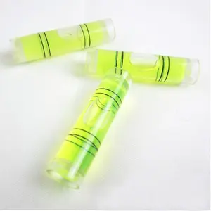 Cylindrical Bubble Levels Plastic Pipe Vials Mini Spirit Level For Photo Frame Precision Bubble Vials