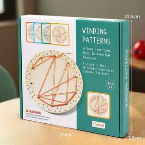 Montessori STEM Toy <b>Rubber</b> Bands Geoboard Math Pattern <b>Blocks</b> RoundGeo Board - Product Image 6