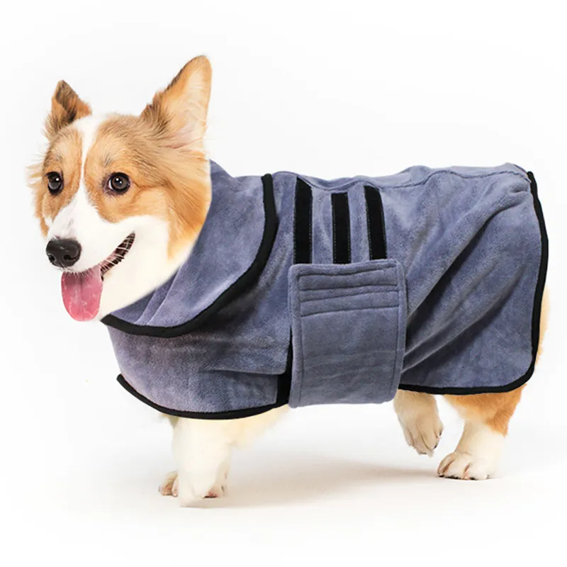OEM банный халат для собак, сушилка для домашних животных, бамбуковое Хлопковое полотенце, банный халат, пальто