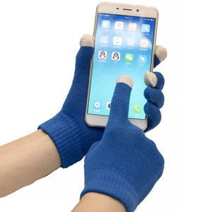 Toptan kış eldiven dokunmatik ekran Smartphone anti-donma örme termal eldiven Kitted dokunmatik ekran akrilik eldiven & eldivenler - Product Image 2