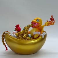 Statue de dragon artistique en résine, style ange, sculpture Q-version, figurine, ornement, cadeau de Noël, décoration