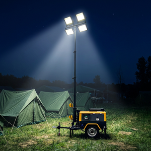Torre de Iluminación Móvil LED de 7M 9M 4x400W con Generador, Torres de Luz Móviles con Alternador y Monitoreo Remoto - Product Image 4