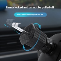 Grab gila pemegang ponsel bahan PC mobil Barb ganda gravitasi bingkai dukungan tetap navigasi pasokan udara
