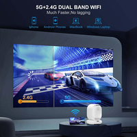 Vente en gros d'usine de projecteurs à batterie C1 4K Full Hd Mini portables projecteurs de jeux vidéo Android intelligents Home cinéma extérieur à LED