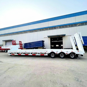 Semirremolque de plataforma baja hidráulica de 3 ejes Fengniao White con capacidad máxima de carga de 2000 kg, 12.5x2.5x1.5 m - Product Image 1