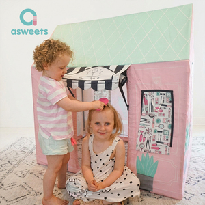 Custom per bambini al coperto salone di bellezza per finta casa gioco giocattolo per tenda ragazze giocattolo sportivo fatto di tela di tela Set da gioco asincrono - Product Image 2
