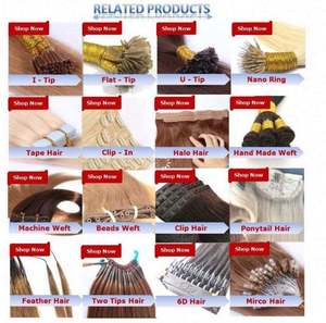 คลิปในปารีสขายส่งส่วนขยายมนุษย์หยักศกโกธิคกึ่งธรรมชาติถักเปีย Ons ป่าสีฟ้าโรงงานเวียดนามคลิปต่อผม - Product Image 5