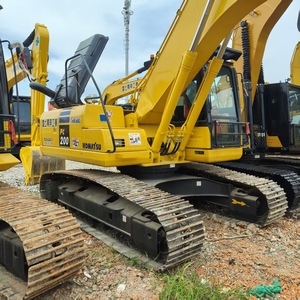 Excavadora de orugas hidráulica usada Komatsu 200, capacidad de 20 toneladas, motor de bomba de excavadora de segunda mano, precio barato de venta - Product Image 3