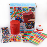 Machine de loterie manuelle transfrontalière BINGO, jeu de boules colorées, modèle de jeu de table interactif double pour fêtes familiales et décompression