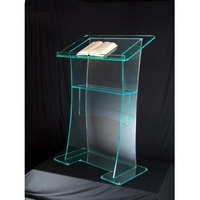 Pupitre de discours en acrylique transparent, couleur personnalisée, design minimaliste, pour mariage, bureau, écologique, réutilisable, marque XFL