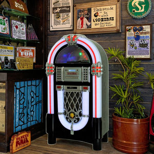 JSY01-02PH Tocadiscos de Vinilo <span class=keywords><strong>Vintage</strong></span> de Tamaño Completo con Luces LED, Botón/Control Remoto, Electrónica de Consumo - Product Image 5