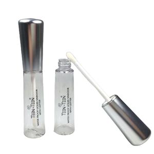 Tubo de brillo de labios PETG negro de 12ml, botella de lápiz labial redonda vacía aerodinámica única, contenedor de embalaje de maquillaje corto para cosméticos - Product Image 1