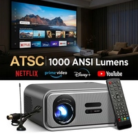 Proyector 4K de 30000 Lúmenes, el Mejor Proyector Inteligente con WiFi 5G, Android, 1000 ANSI Lúmenes, Full HD, LCD LED, Proyector Portátil para Exteriores