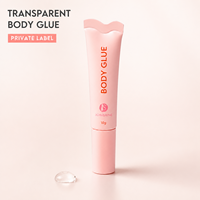 Fournisseur OEM de colle corporelle, marque privée, adhésif roll-on lavable à l'acide hyaluronique pour les soins de la peau