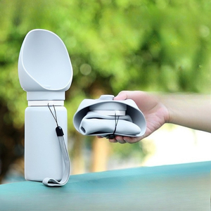 Tùy Chỉnh Du Lịch Xách Tay Chai Nước Con Chó Và Bát Mềm Silicone Có Thể Gập Lại Và Đóng Mở 2 Trong 1 Pet Nguồn Cung Cấp - Product Image 2