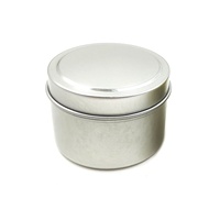 Cajas de Metal Redondas Doradas y Plateadas de 8oz para Portavelas, Envases de Estaño Recargables, Frascos Vacíos para Velas con Tapa