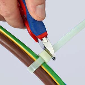 Cortador Diagonal Electrónico KNIPEX 77 82 130 con Empuñaduras Multicomponente de 130 mm - Product Image 4