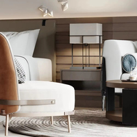 Ensembles de chambre à coucher contemporains et personnalisés de qualité hôtelière, ensemble complet de meubles, lit king size, tête de lit design pour appartement