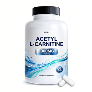 OEM Acétyl L-Carnitine 1500mg par Portion 90 Capsules Végétales Sans OGM Sans Gluten Pour Adultes Soutien Énergétique - Product Image 1