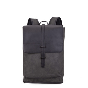 Retro <b>Backpack</b> Men's Travel Bag Large Capacity Color-Blocked Laptop Bag 15 Inches Student Schoolbag Neutral Gender - Product Image 2