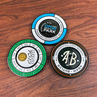 Marqueurs de balle de golf en alliage de zinc et fer de haute qualité, personnalisés, avec émail dur, aimant puissant et durabilité accrue