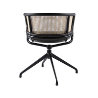 Chaise de salle à manger rotative, en rotin, confortable, en osier, pour Restaurant, personnalisé, DC-1698B