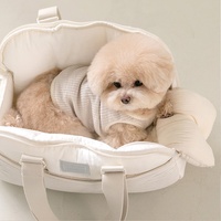 Sac de voyage pour animaux de compagnie fermeture à glissière chat chien transportant épaule sac à dos impression sécurité