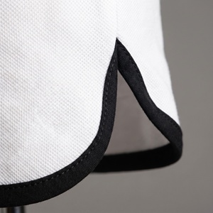Polo pour chien personnalisé en coton piqué, col classique, patte de boutonnage, passepoil contrastant, respirant, été-printemps, sport-luxe - Product Image 5