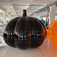Citrouille gonflable géante d'Halloween, décoration effrayante pour la cour, la pelouse, le jardin, accessoires pour maison hantée |   Décorations de vacances en plein air