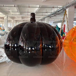 Citrouille gonflable géante d'Halloween, décoration effrayante pour la cour, la pelouse, le jardin, accessoires pour maison hantée |   Décorations <span class=keywords><strong>de</strong></span> vacances en plein air - Product Image 6