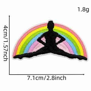 Parches Bordados Termoadhesivos de Bailarina con Eslogan de Danza - Product Image 3