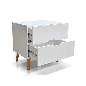2 ящика прикроватная тумбочка деревянная Современная Ночная подставка - Product Image 1